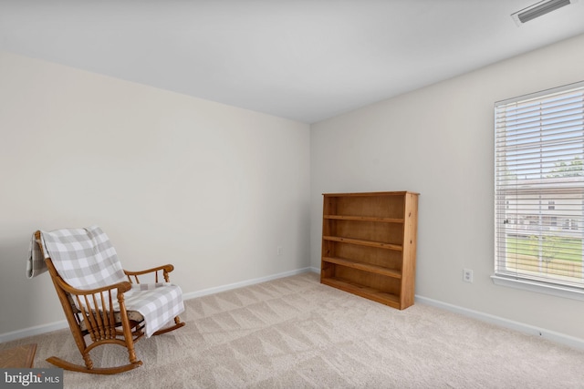 11221 Chaucers Ridge Ct, Laurel, MD 20723 - sitting room with carpet floors and baseboards