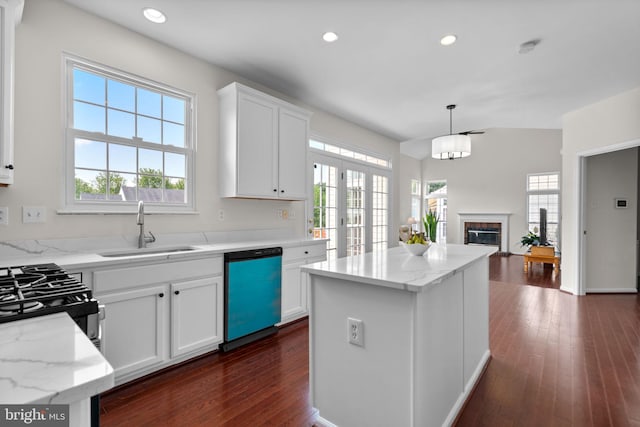 11221 Chaucers Ridge Ct, Laurel, MD 20723 - kitchen with dishwashing machine, a sink, plenty of natural light, and recessed lighting