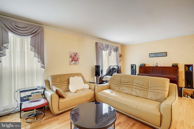 5941 Powells Landing Rd, Burke, VA 22015 - living area with crown molding and wood finished floors