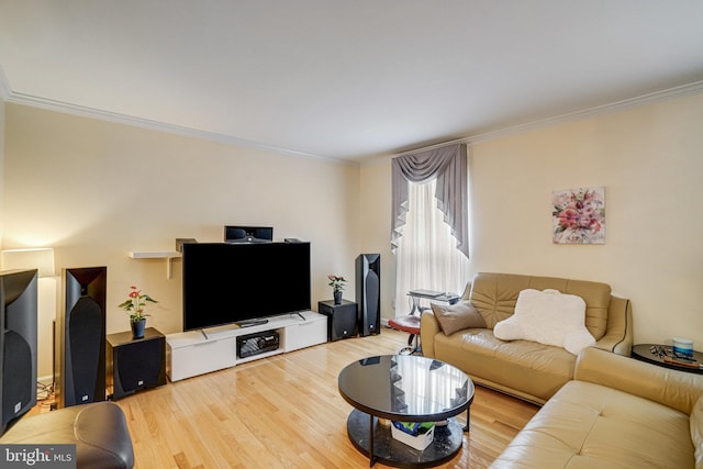 5941 Powells Landing Rd, Burke, VA 22015 - living room featuring wood finished floors and crown molding