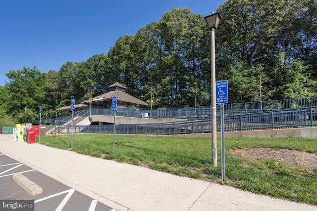 5941 Powells Landing Rd, Burke, VA 22015 - view of community featuring a gazebo and view of wooded area