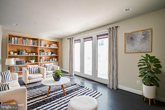 2519 Auden Dr, Silver Spring, MD 20906 - living area featuring wood finished floors and recessed lighting