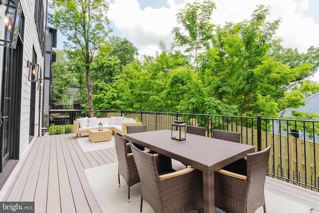 5024 Dana Pl NW, Washington, DC 20016 - wooden terrace with an outdoor hangout area