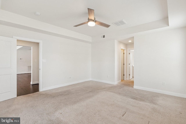 32157 Shorebreak Xing, Millville, DE 19967 - carpeted empty room with a ceiling fan, baseboards, a smoke detector, and recessed lighting