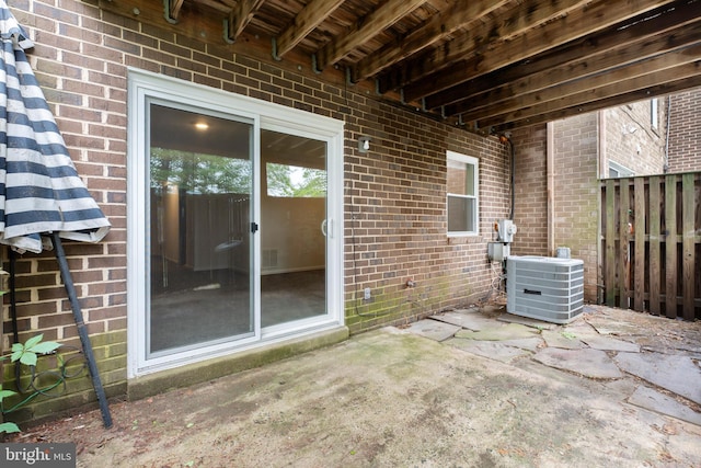 662 W Side Dr Unit 1-H, Gaithersburg, MD 20878 - view of patio / terrace with central AC and fence