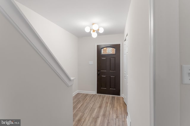 662 W Side Dr Unit 1-H, Gaithersburg, MD 20878 - foyer entrance featuring light wood-style floors and baseboards