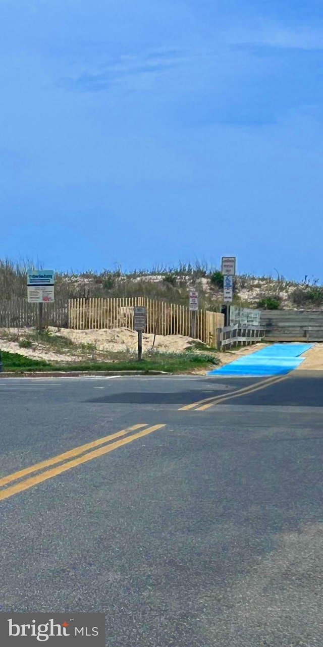 view of asphalt road