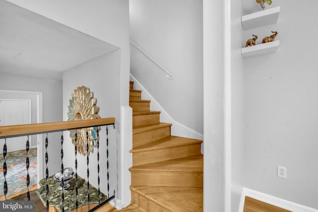 view of stairway