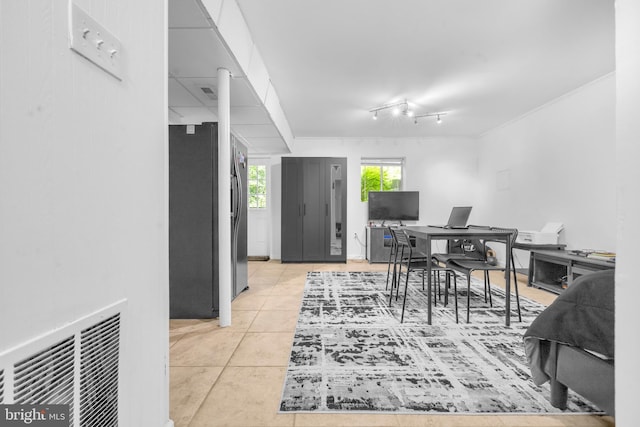office featuring light tile patterned floors