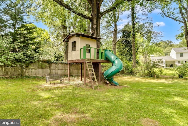 view of play area