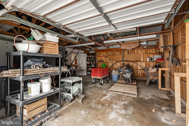1220 Morgantown Rd, Morgantown, PA 19543 - garage with a workshop area