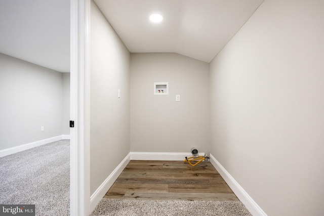 1985 W Blvd, Malaga, NJ 08328 - laundry room featuring washer hookup, baseboards, recessed lighting, and wood finished floors