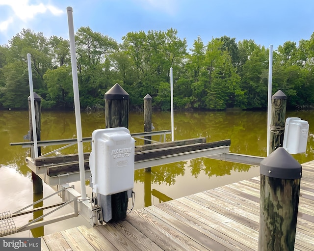 dock with a water view