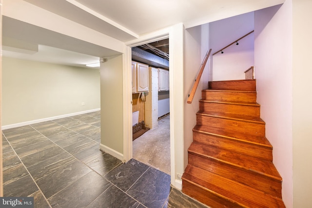 3321 Clay St, Silver Spring, MD 20902 - staircase with baseboards