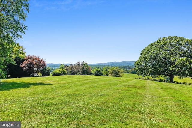 6437 Blantyre, Warrenton, VA 20187 - view of yard featuring a rural view and a mountain view