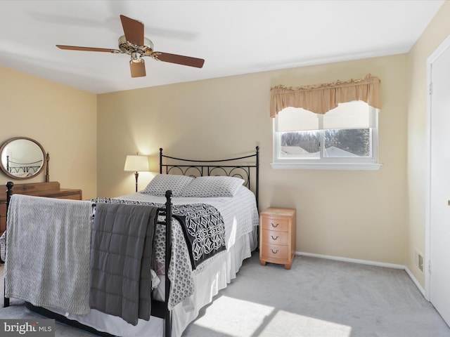 2 Darnell Ct, Olney, MD 20832 - carpeted bedroom with baseboards and ceiling fan