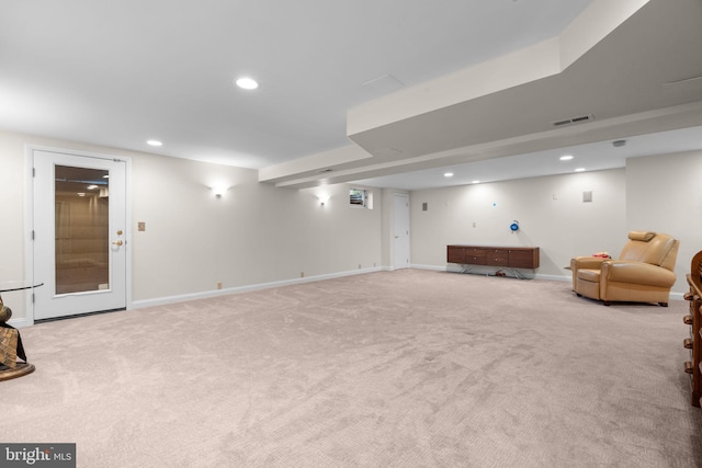 11 Candace Ct, Richboro, PA 18954 - sitting room featuring carpet, recessed lighting, and baseboards