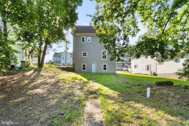 407 Lingle St, Osceola Mills, PA 16666 - rear view of house with a lawn