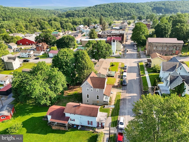 407 Lingle St, Osceola Mills, PA 16666 - aerial perspective of suburban area featuring a forest