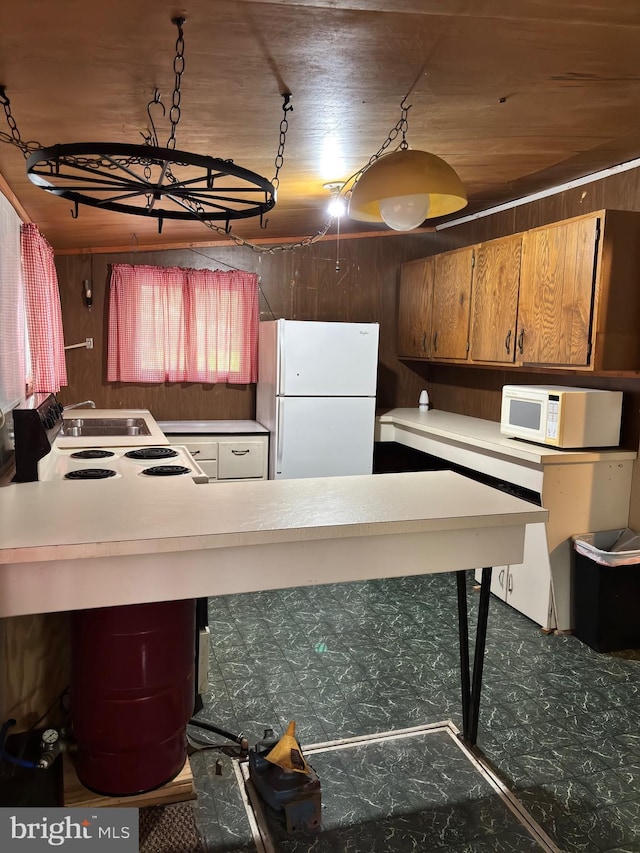 5580 Back Hollow Rd, Blain, PA 17006 - kitchen featuring white appliances and light countertops