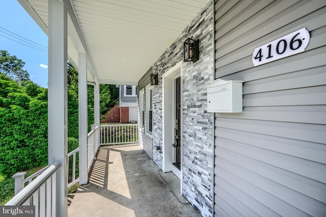 4106 Fleetwood Ave, Baltimore, MD 21206 - view of covered porch