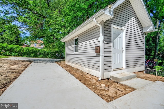 4106 Fleetwood Ave, Baltimore, MD 21206 - view of property exterior featuring a patio area and entry steps