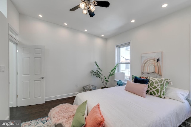 1926 Webster St, Philadelphia, PA 19146 - bedroom with wood finished floors, recessed lighting, and baseboards