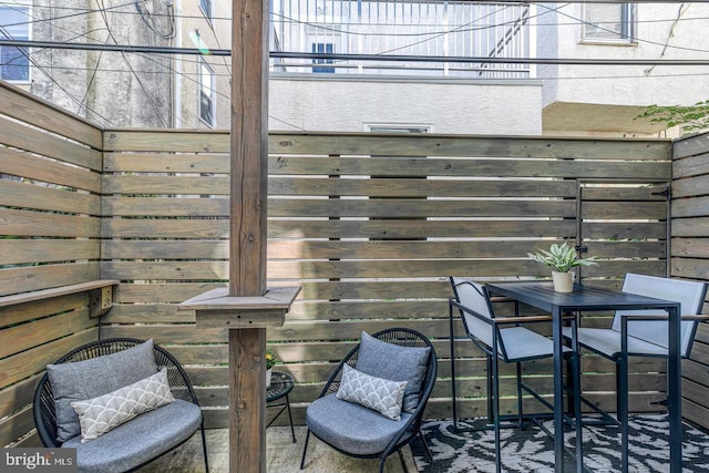 1926 Webster St, Philadelphia, PA 19146 - balcony with outdoor dining space