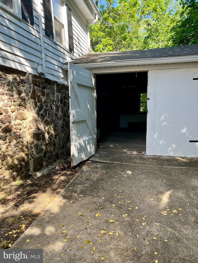 exterior view of gutters and a downspout