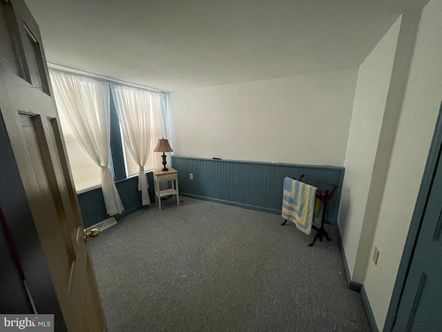 120 Hanover St, Pemberton, NJ 08068 - sitting room featuring carpet floors and a wainscoted wall