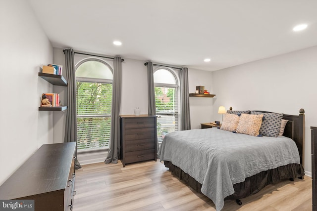 7 Canterbury Sq Unit 401, Alexandria, VA 22304 - bedroom with light wood-type flooring and recessed lighting