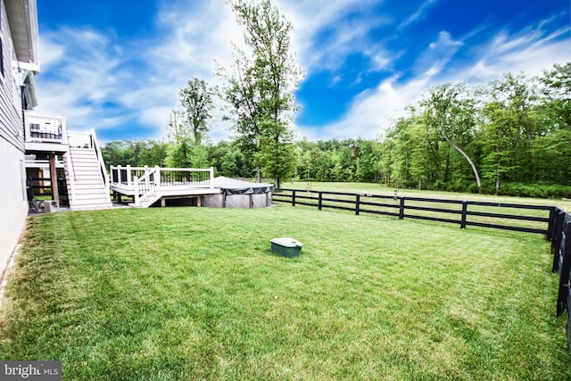 130 Steamboat Ct, North East, MD 21901 - view of yard featuring stairs and a deck