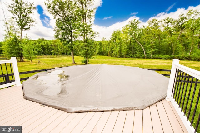130 Steamboat Ct, North East, MD 21901 - wooden terrace featuring a yard