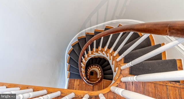 view of stairs