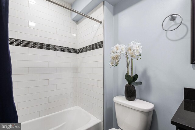 1248 N Hollywood St, Philadelphia, PA 19121 - full bathroom with toilet, shower / bath combination, and vanity
