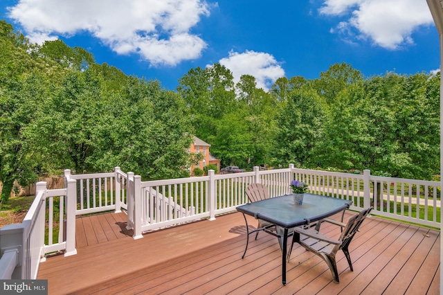 2452 Tuckahoe Ct, Waldorf, MD 20601 - wooden deck featuring outdoor dining area