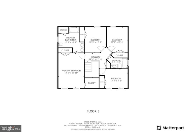 2452 Tuckahoe Ct, Waldorf, MD 20601 - property floor plan