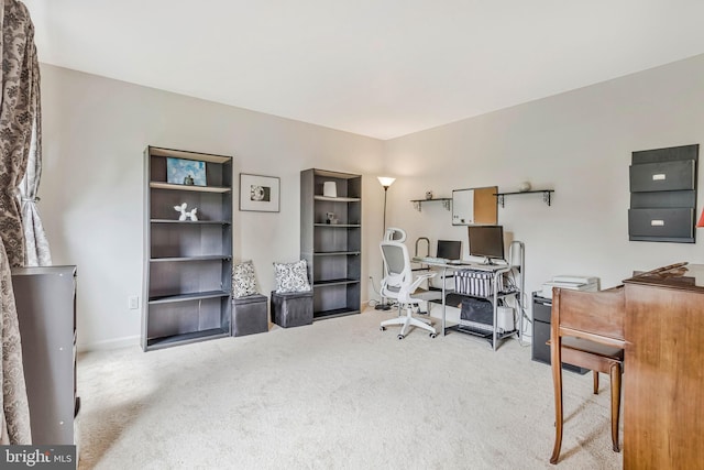 2452 Tuckahoe Ct, Waldorf, MD 20601 - office area featuring carpet and baseboards
