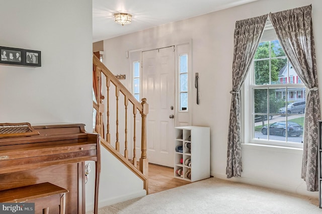 2452 Tuckahoe Ct, Waldorf, MD 20601 - foyer featuring stairs and carpet floors
