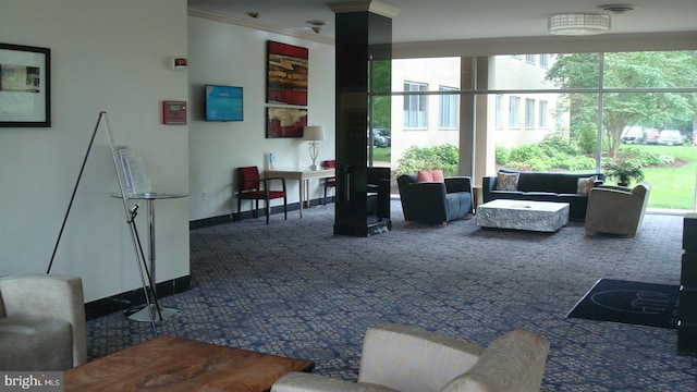 6641 Wakefield Dr Unit 801, Alexandria, VA 22307 - community lobby featuring ornamental molding