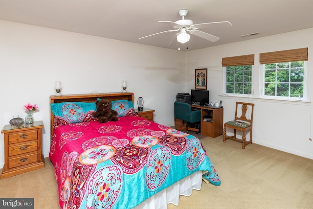 31142 Mills Chase Dr Unit 9, Lewes, DE 19958 - carpeted bedroom with a ceiling fan and baseboards