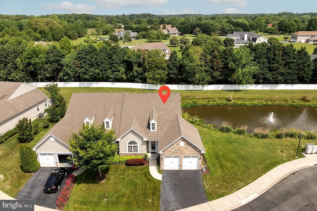 31142 Mills Chase Dr Unit 9, Lewes, DE 19958 - view from above of property with a large body of water