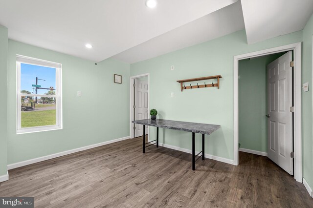225 S Hanover St, Pottstown, PA 19465 - office with wood finished floors, baseboards, and recessed lighting