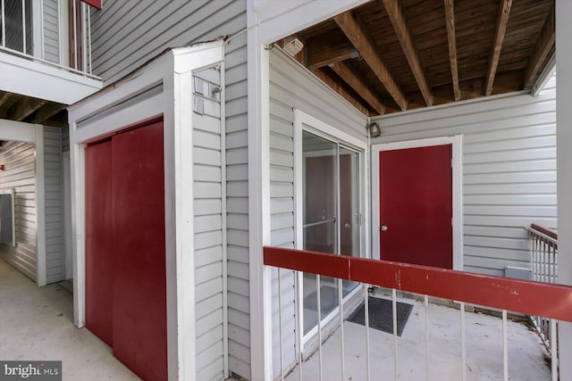 view of exterior entry