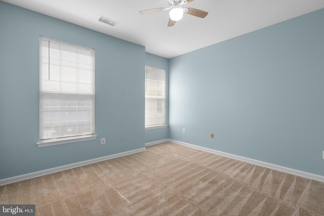 12708 Found Stone Rd Unit 3-304, Germantown, MD 20876 - carpeted spare room featuring ceiling fan and plenty of natural light