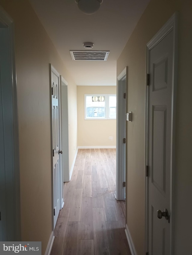 4302 Messick Rd, Rhodesdale, MD 21659 - hallway with wood finished floors and baseboards