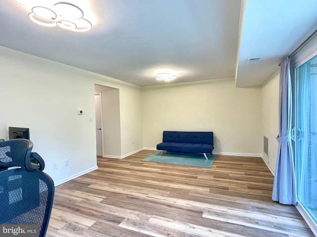 7972 Lakecrest Dr, Greenbelt, MD 20770 - sitting room featuring wood finished floors and baseboards