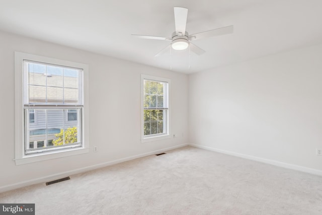 810 N Fayette St, Alexandria, VA 22314 - unfurnished room with baseboards, carpet floors, and ceiling fan