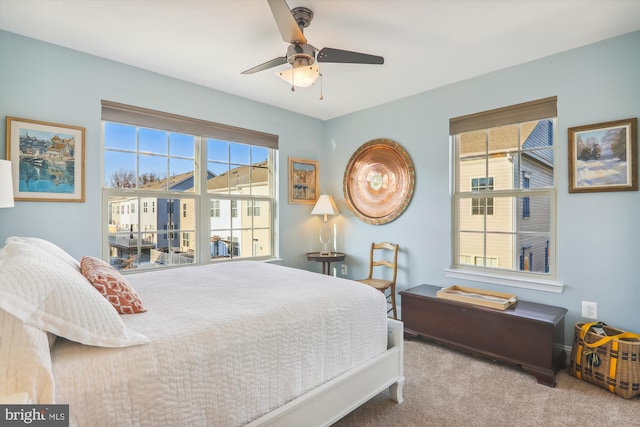 801 Skippers Ln, Annapolis, MD 21401 - bedroom featuring carpet flooring and a ceiling fan