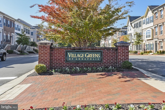 801 Skippers Ln, Annapolis, MD 21401 - community sign with a residential view